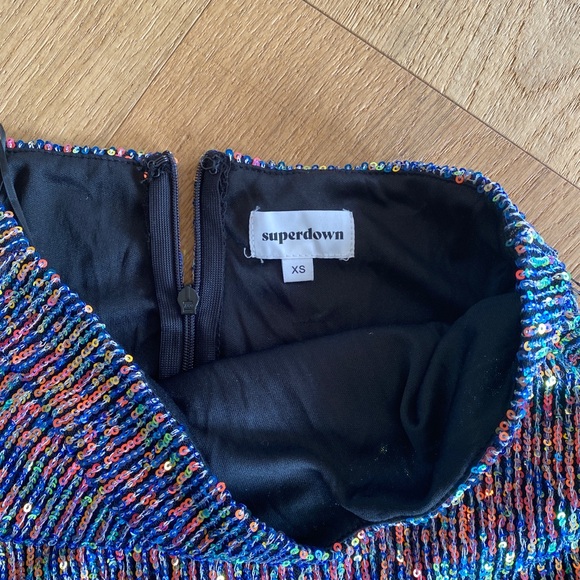 Revolve Misty Sequin Wrap Skirt in Multicolor- Superdown - eras tour - Picture 3 of 4